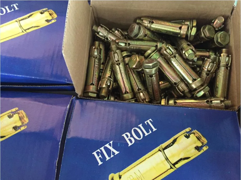 Projection Anchor Bolt Anchor 4PCS Heavy Duty Yellow Zinc Plated Fix Bolt