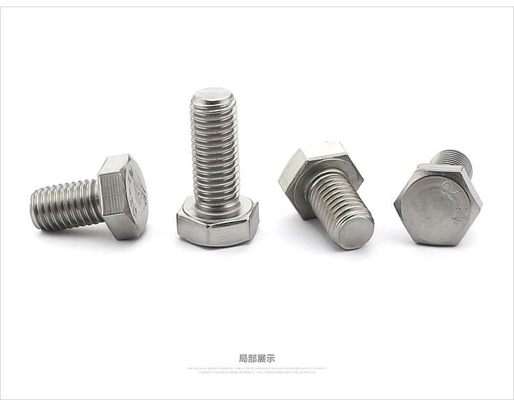 Związki z pełnym niciem biały z cynkiem o pojemności 4,8 Hex bolt DIN933 M5-M24