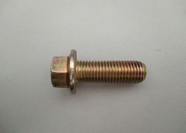 Głowa sześciokątnej płaszczyzny Metalowe śruby i matice Żółty stopień 4,8 stali węglowej DIN