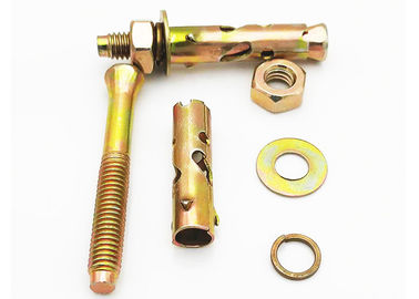 Żółty/biały cynkowany Anchor Bolt Antiskid Shark Fin Typ M6 cynkowany gotowy