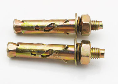 Żółty/biały cynkowany Anchor Bolt Antiskid Shark Fin Typ M6 cynkowany gotowy