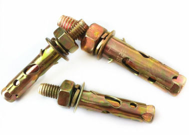Żółty/biały cynkowany Anchor Bolt Antiskid Shark Fin Typ M6 cynkowany gotowy
