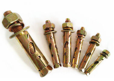 Żółty/biały cynkowany Anchor Bolt Antiskid Shark Fin Typ M6 cynkowany gotowy