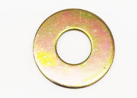 Żółte ocynkowane okrągłe metalowe podkładki płaskie Din125